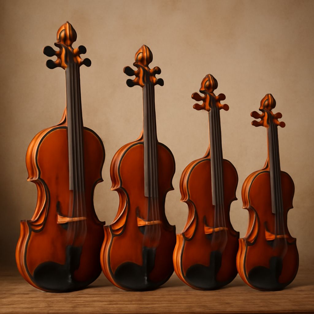 A violin in an orchestra setting